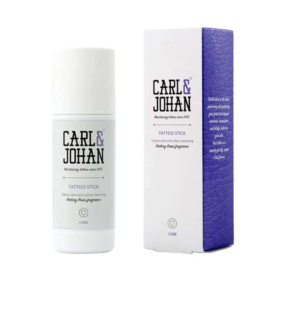 Tattoo Stick C&J - 40ML product for tattoo care, enhancing colors and longevity of tattoos, by Carl & Johan.