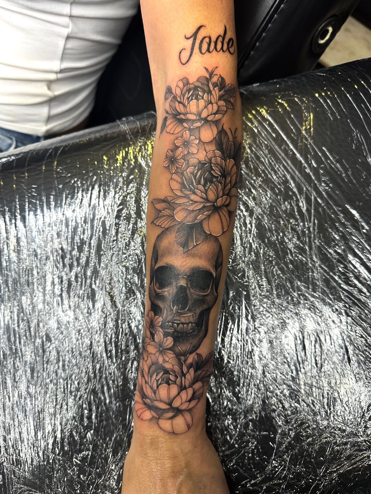 Realistic skul tattoo