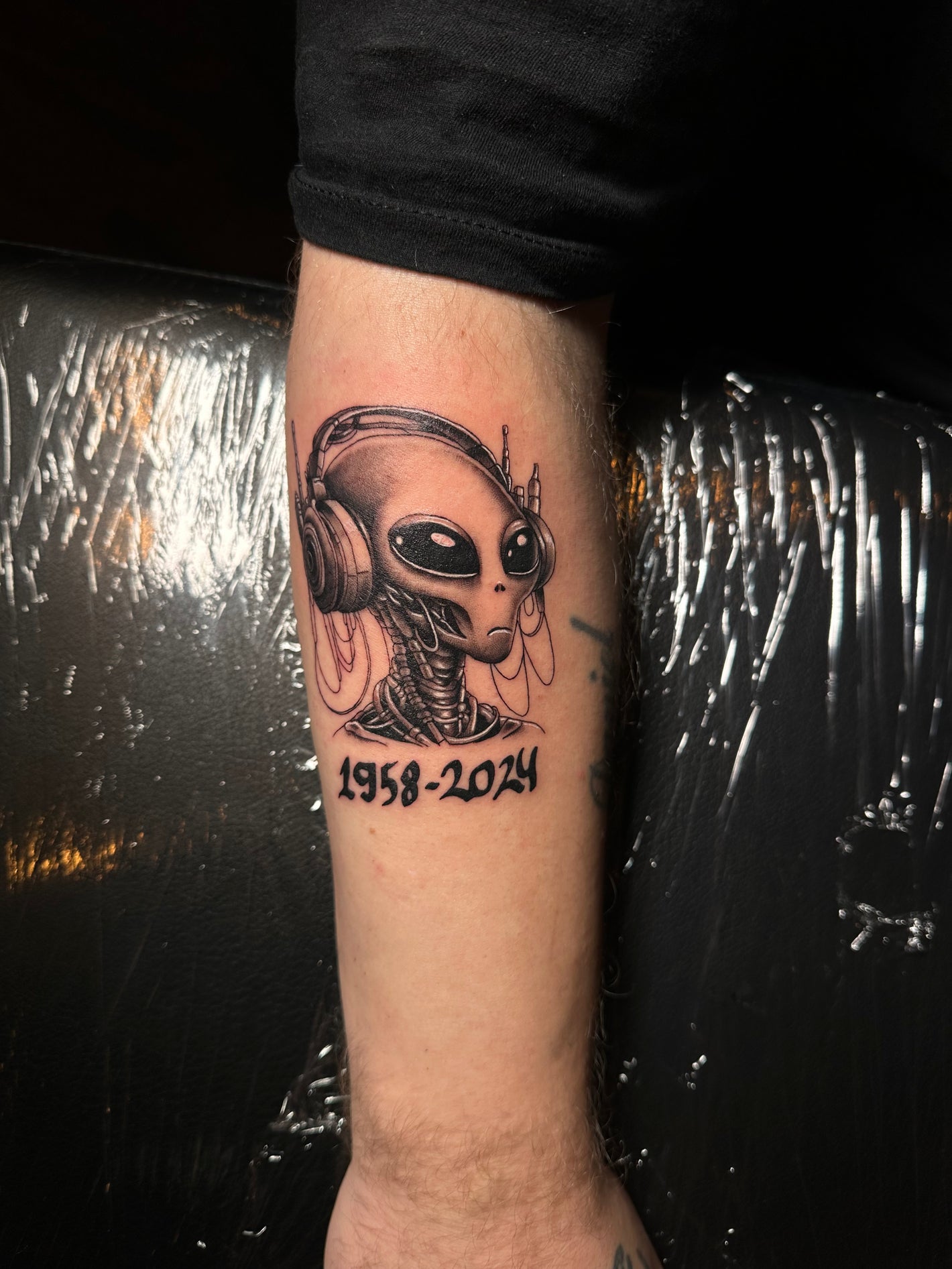 Alien fantasy tattoo